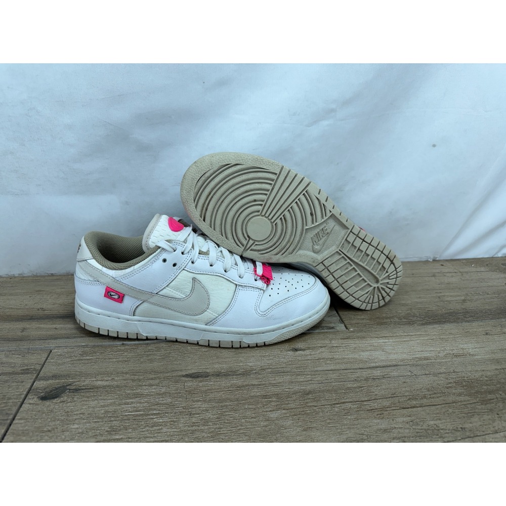 Nike Dunk Low SE 82 Double Swoosh White Sail Pink Teal DX6060-101 Womens 8.5 - Picture 5 of 8